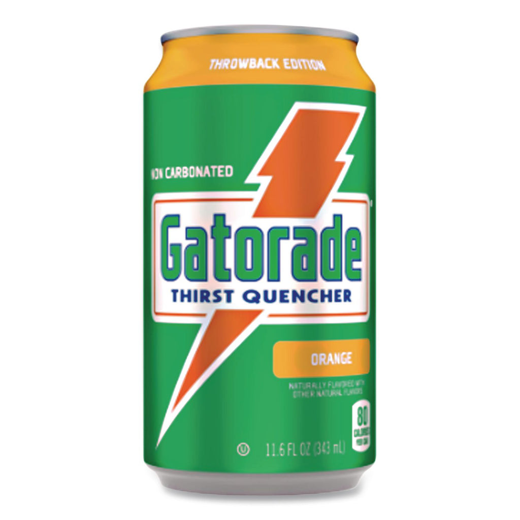 Thirst Quencher Can, Orange, 11.6oz Can, 24/Carton