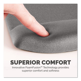 PlushTouch Mouse Pad with Wrist Rest, 7.25 x 9.37, Graphite