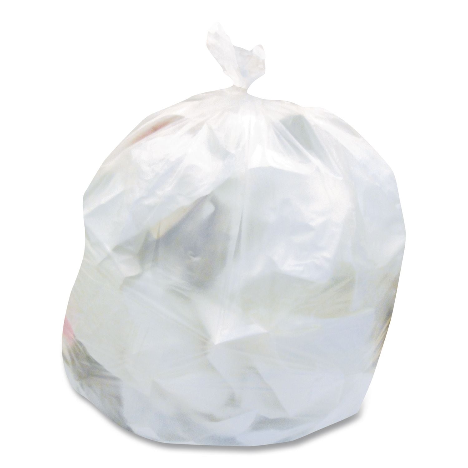 Linear Low-Density Can Liners, 30 gal, 0.65 mil, 30" x 36", Clear, 250/Carton