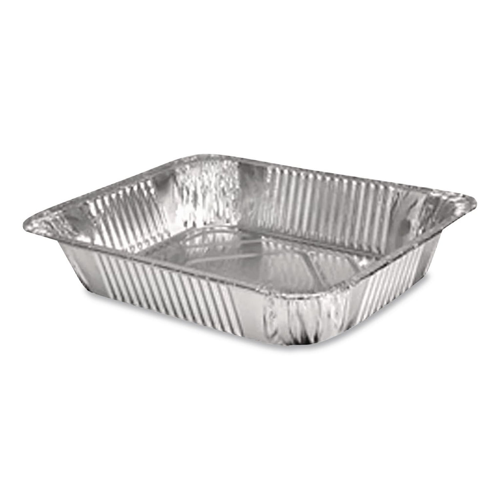 Aluminum Steam Table Pans, Half-Size Deep, 2.56" Deep, 10.38 x 12.75, 100/Carton
