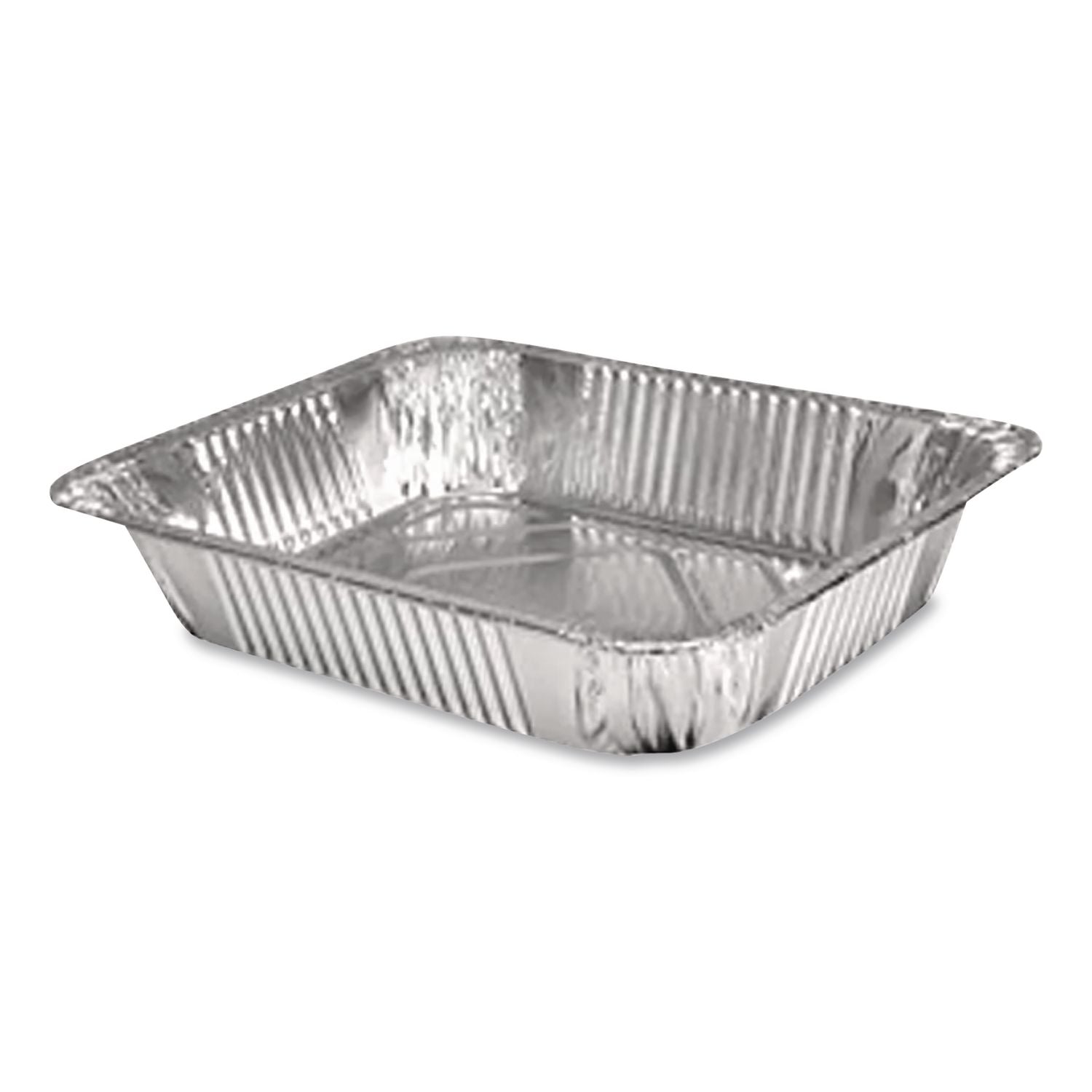 Aluminum Steam Table Pans, Half-Size Deep, 2.56" Deep, 10.38 x 12.75, 100/Carton