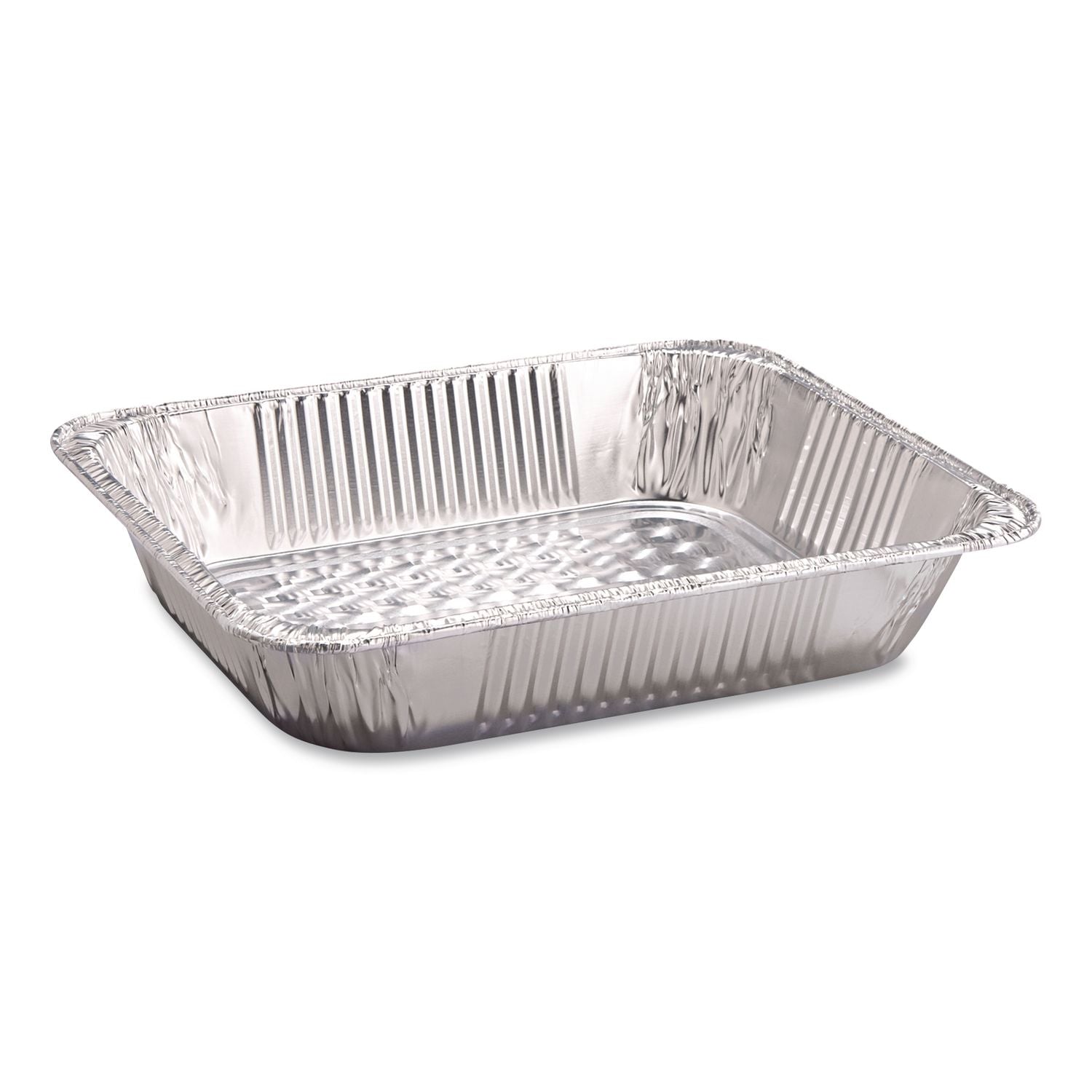 Aluminum Steam Table Pans, Half-Size Deep, 2.56" Deep, 10.38 x 12.75, 100/Carton