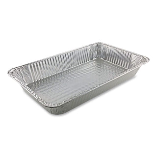 Aluminum Steam Table Pans, Full-Size Deep, 3.19" Deep, 12.19 x 20.75, 50/Carton