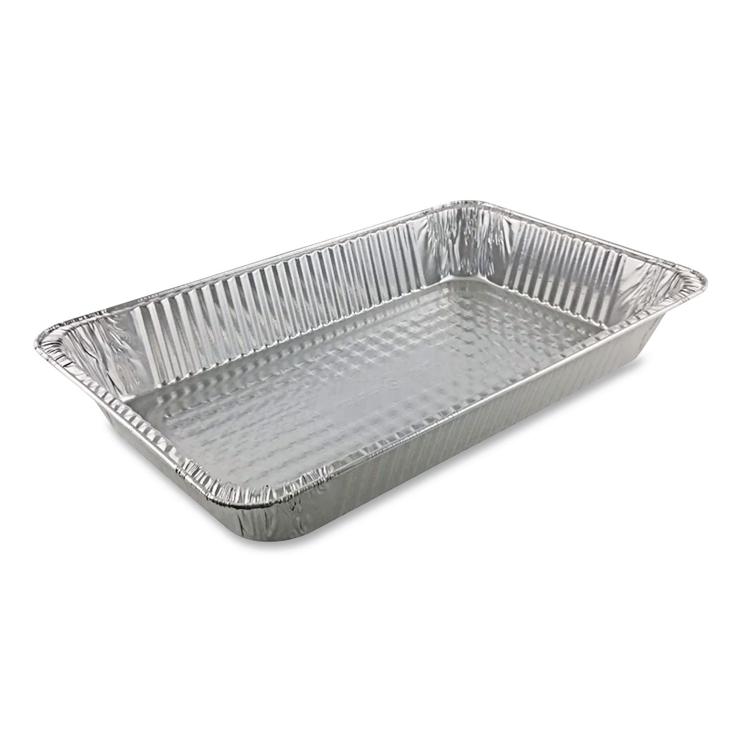 Aluminum Steam Table Pans, Full-Size Deep, 3.19" Deep, 12.19 x 20.75, 50/Carton