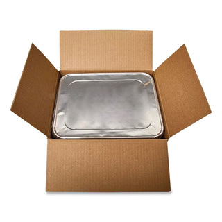 Steam Pan Foil Lids, Fits Half-Size Pan, 12.81 x 10.44, 100/Carton