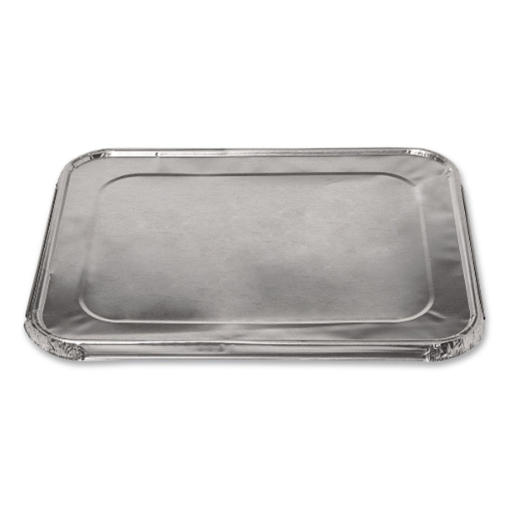 Steam Pan Foil Lids, Fits Half-Size Pan, 12.27 x 10.44, 100/Carton