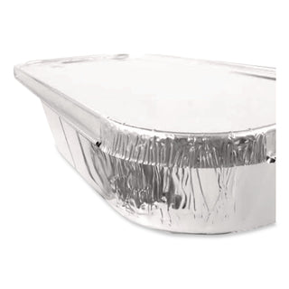 Steam Pan Foil Lids, Fits One-Third Size Pan, 6.4 x 12.7 x 0.5, 200/Carton