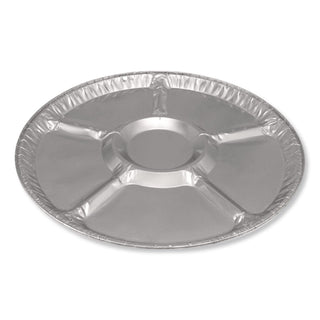 Aluminum Lazy Susan, 6 Compartments, 18" Diameter x 0.94"h, 25/Carton