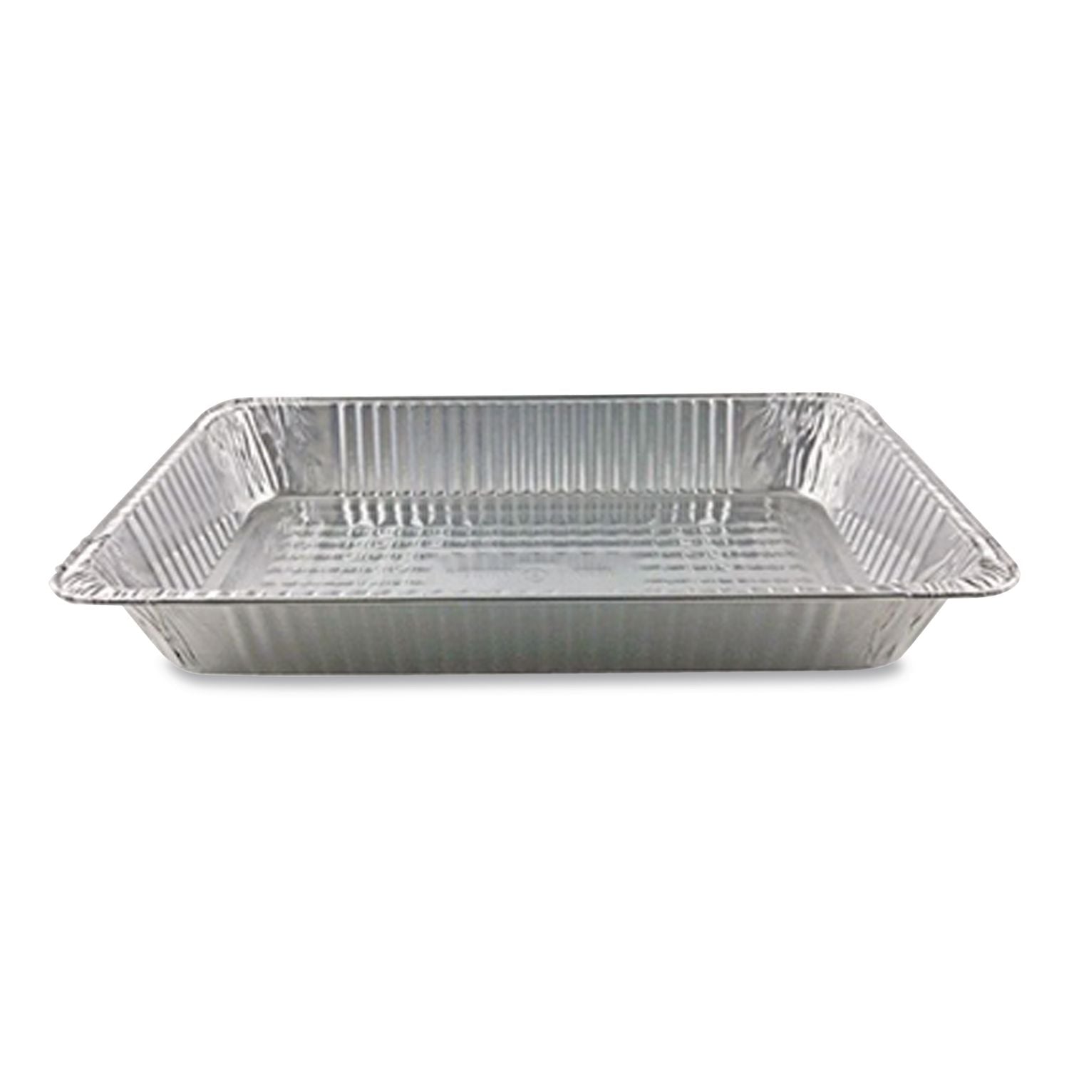 Aluminum Steam Table Pans, Full-Size Deep, 3.19" Deep, 12.19 x 20.75, 50/Carton