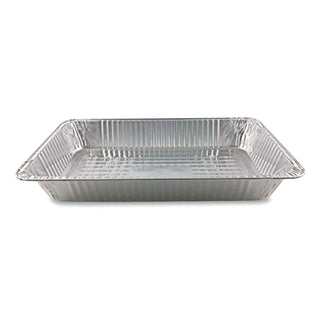 Aluminum Steam Table Pans, Full-Size Deep, 3.19" Deep, 12.19 x 20.75, 50/Carton