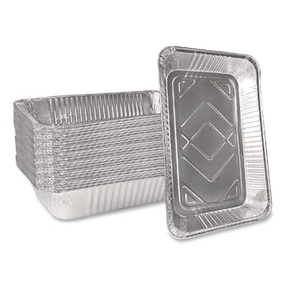 Aluminum Steam Table Pans, Full-Size Deep, 3.19" Deep, 12.19 x 20.75, 50/Carton