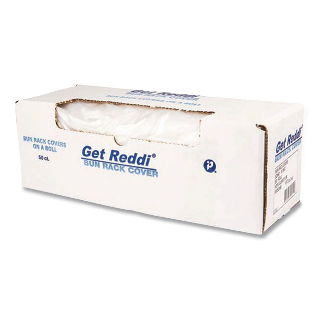 Poly Bun Pan Cover Lid, 21 x 35, 19 Micron, Clear, Plastic, 200/Carton