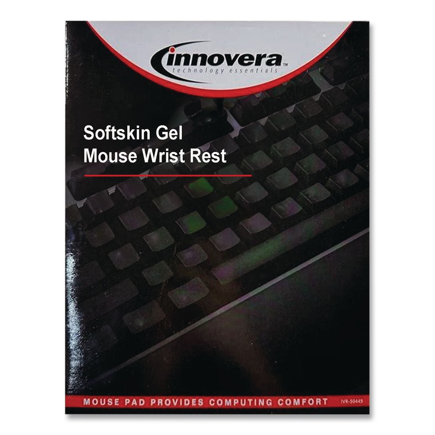 Softskin Gel Mouse Wrist Rest, 4.8 x 3, Black