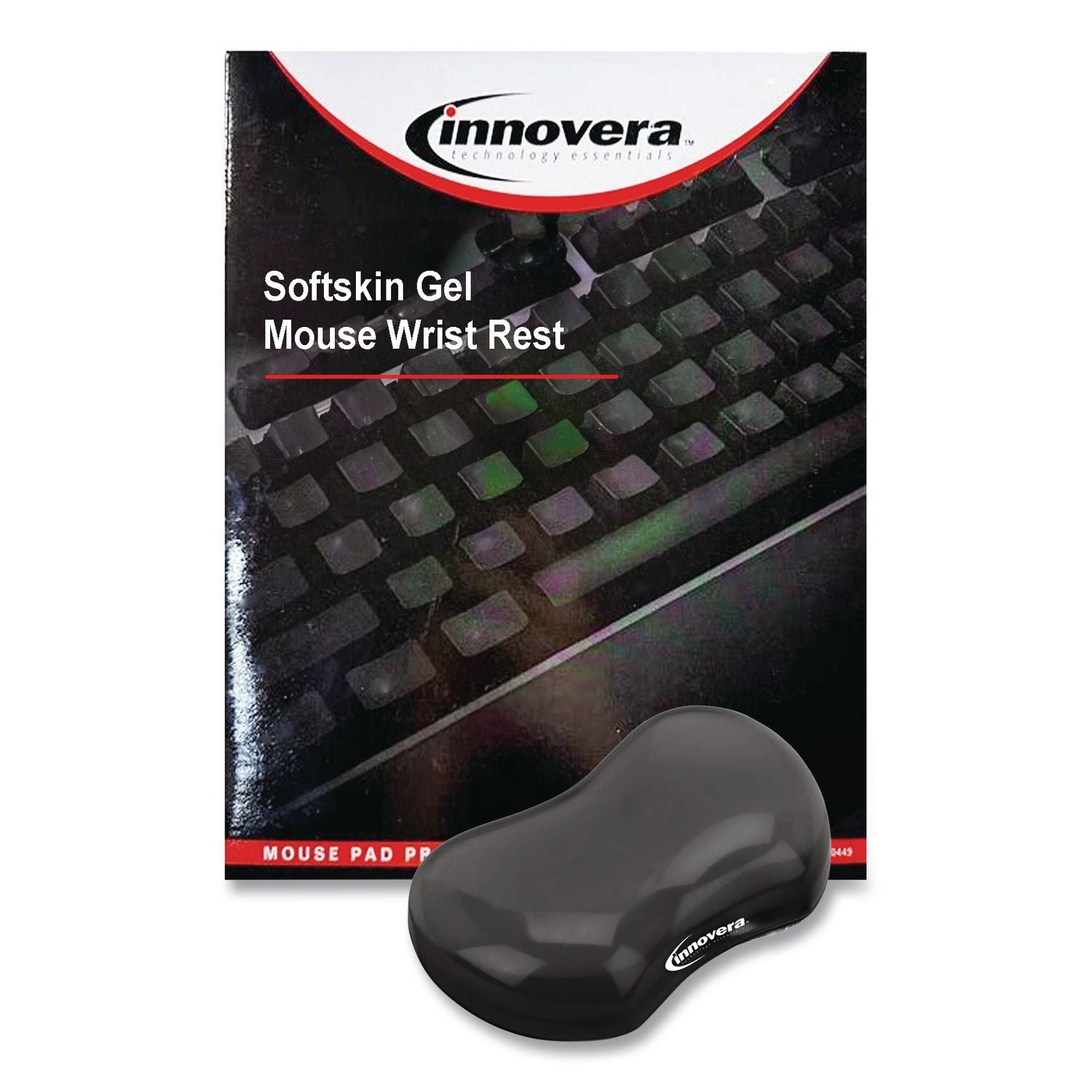 Softskin Gel Mouse Wrist Rest, 4.8 x 3, Black