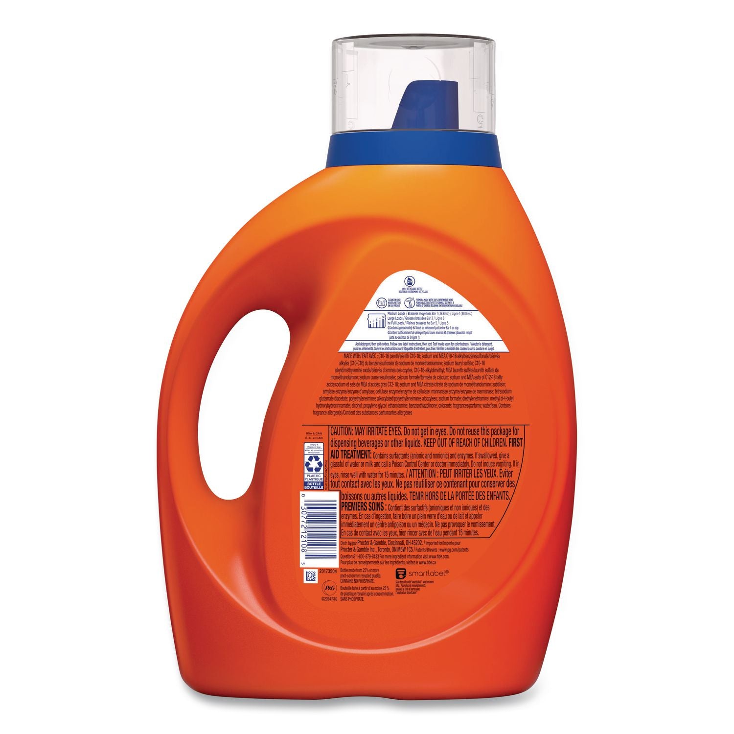 HE Laundry Detergent, Original Scent, Liquid, 64 Loads, 84 oz Bottle