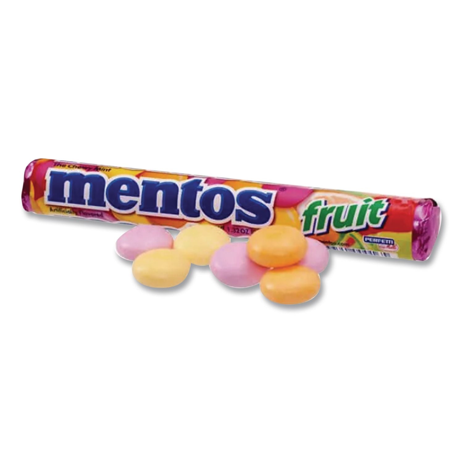 Chewy Mints, 1.32 oz, Mixed Fruit, 15 Rolls/Box