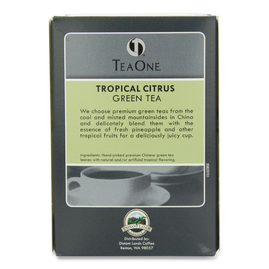 Tea Pods, Tropical Citrus Green, 14/Box