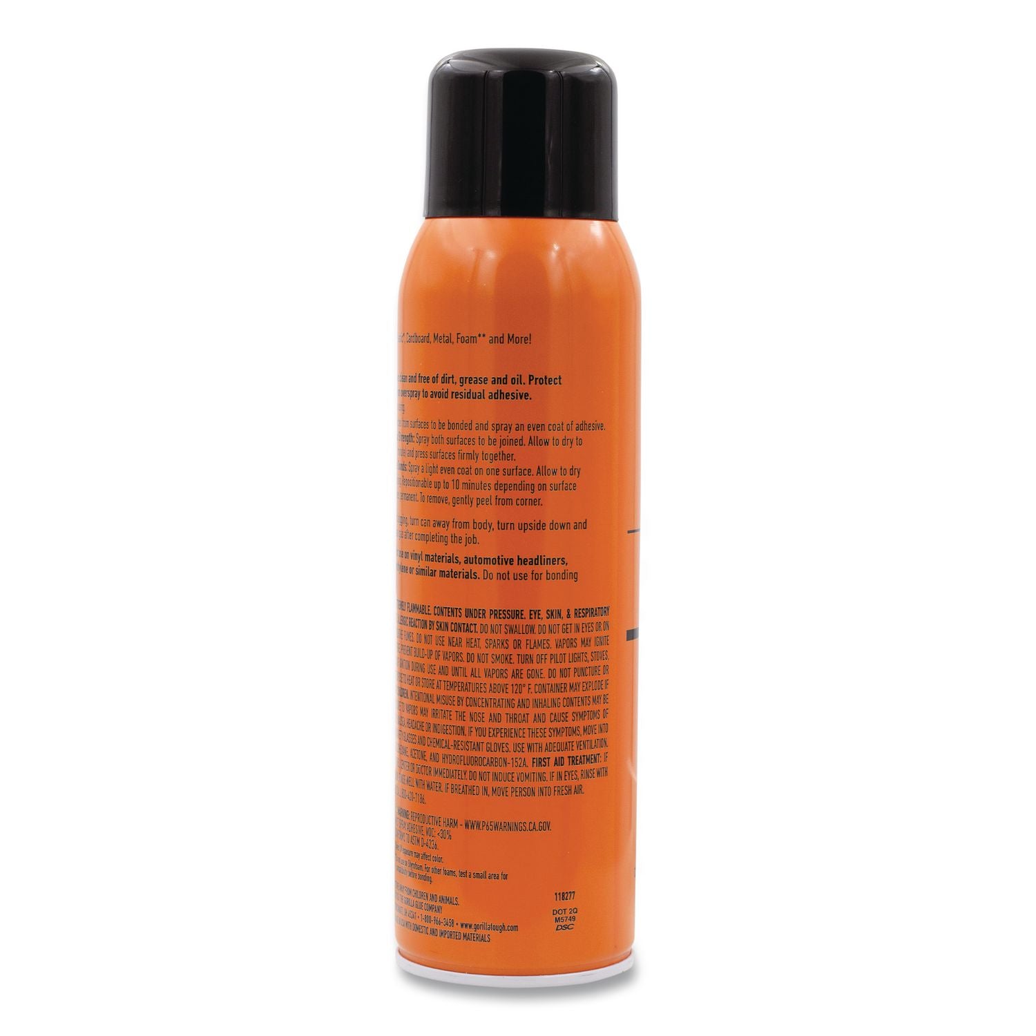 Spray Adhesive, 14 oz, Dries Clear