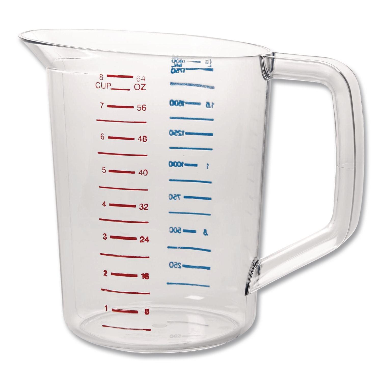 Bouncer Measuring Cup, 2 qt, Clear