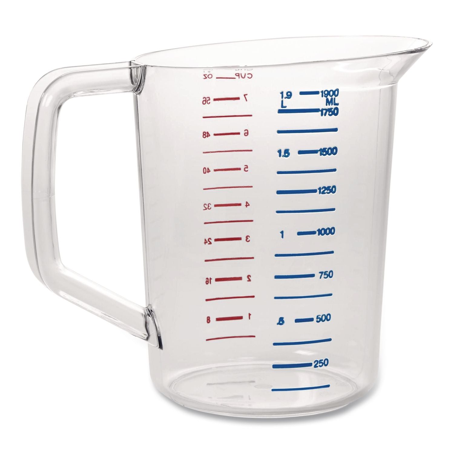 Bouncer Measuring Cup, 2 qt, Clear
