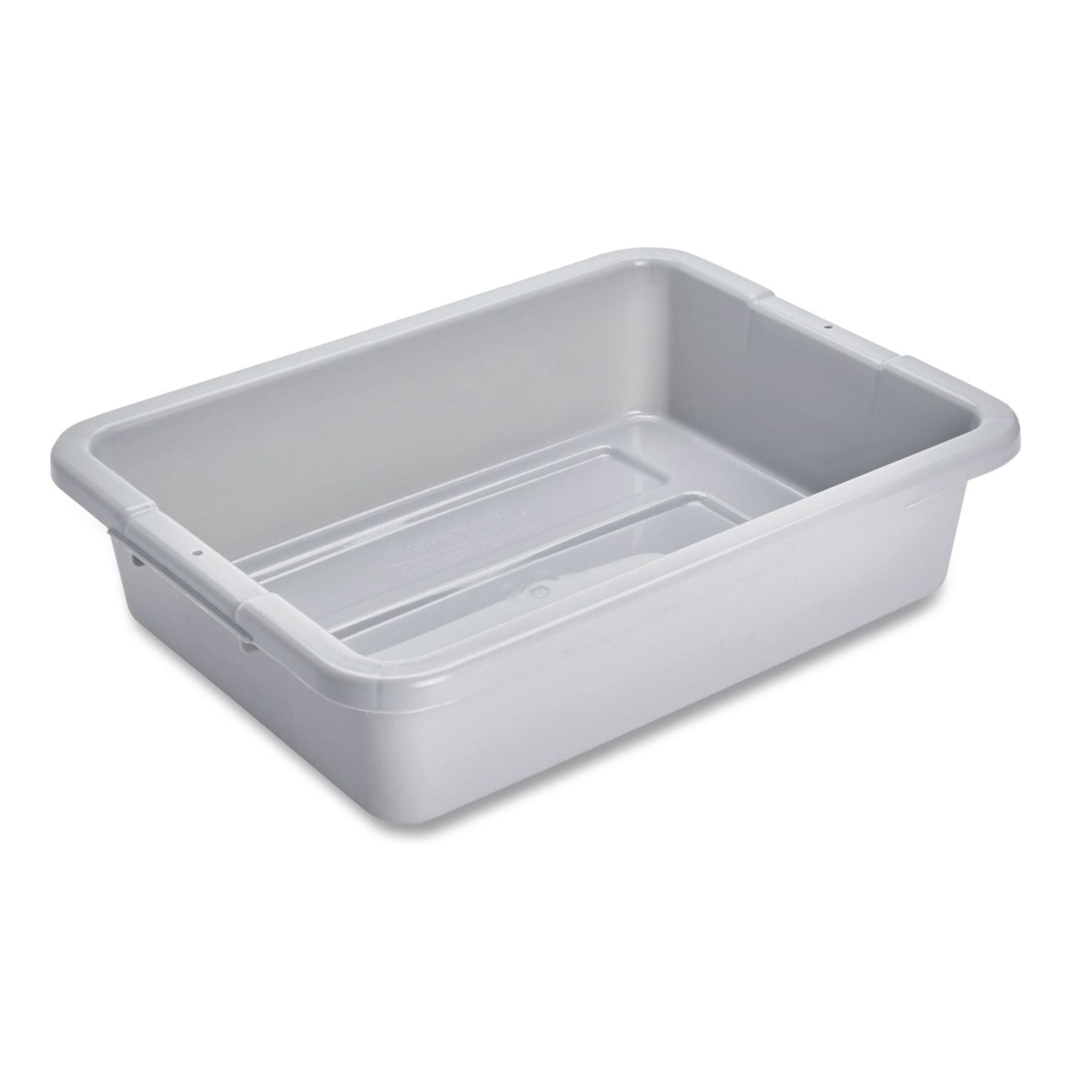 Bus/Utility Tote, 20" x 15" x 5", Gray