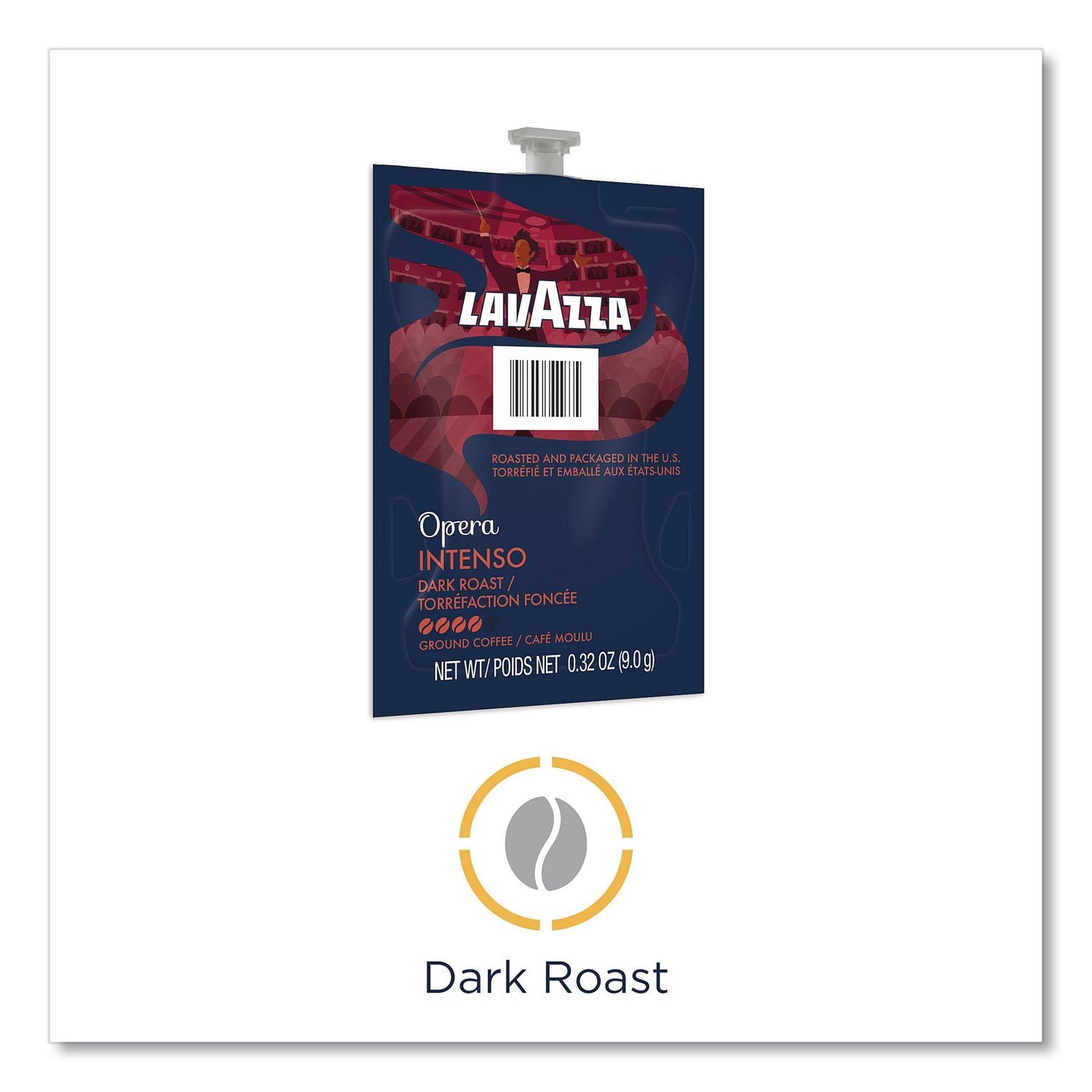 Intenso Coffee Freshpack, Intenso, 0.32 oz Pouch, 76/Carton