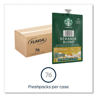 Starbucks Veranda Blend Coffee Freshpack, Veranda Blend, 0.32 oz Pouch, 76/Carton