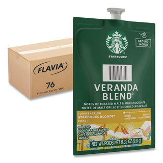 Starbucks Veranda Blend Coffee Freshpack, Veranda Blend, 0.32 oz Pouch, 76/Carton