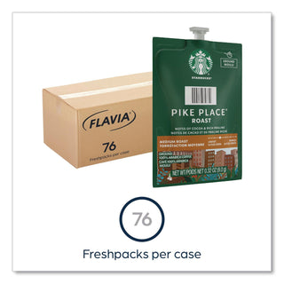 Starbucks Pike Place Roast Coffee Freshpack, Pike Place, 0.32 oz Pouch, 76/Carton