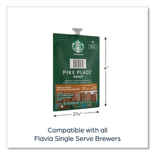 Starbucks Pike Place Roast Coffee Freshpack, Pike Place, 0.32 oz Pouch, 76/Carton