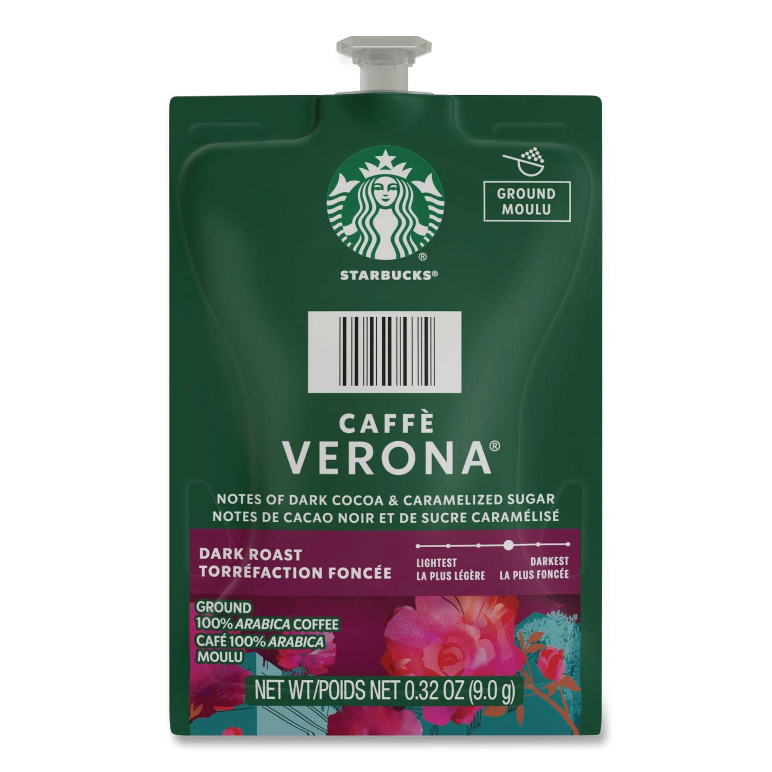 Starbucks Caffe Verona Coffee Freshpack, Caffe Verona, 0.32 oz Pouch, 76/Carton