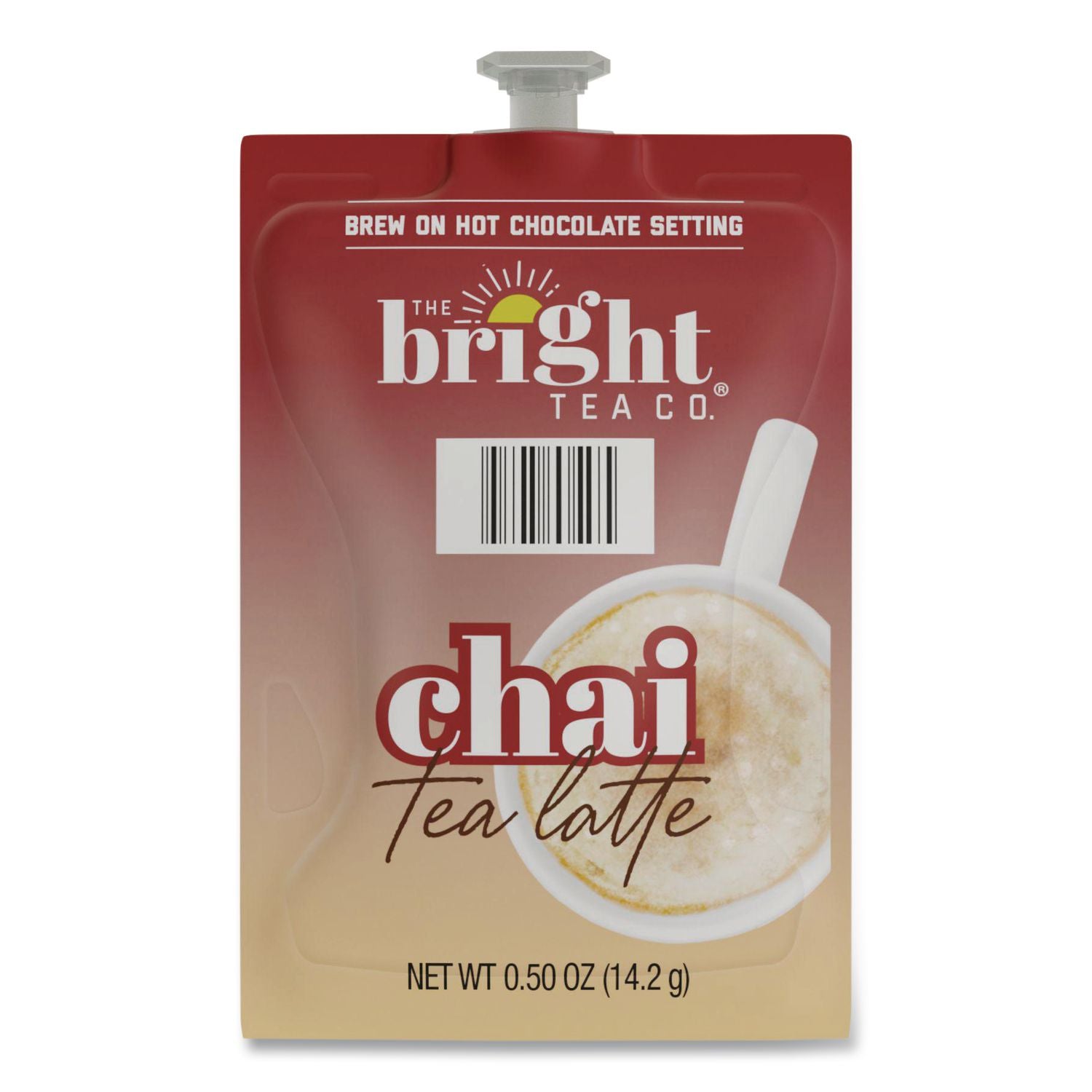 The Bright Tea Co. Chai Tea Latte Freshpack, Chai Latte, 0.5 oz Pouch, 72/Carton