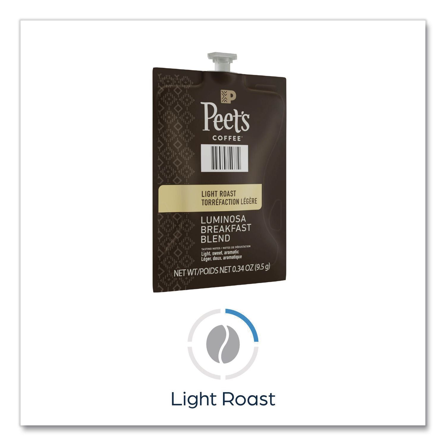 Peet's Freshpack Colombia Luminosa Coffee - Compatible with Flavia Aroma, Flavia Barista, FLAVIA Creation 600, Flavia Creation 500, Flavia Creation 200, Flavia Creation 150, Flavia Creation 300 - Light - 76 / Carton
