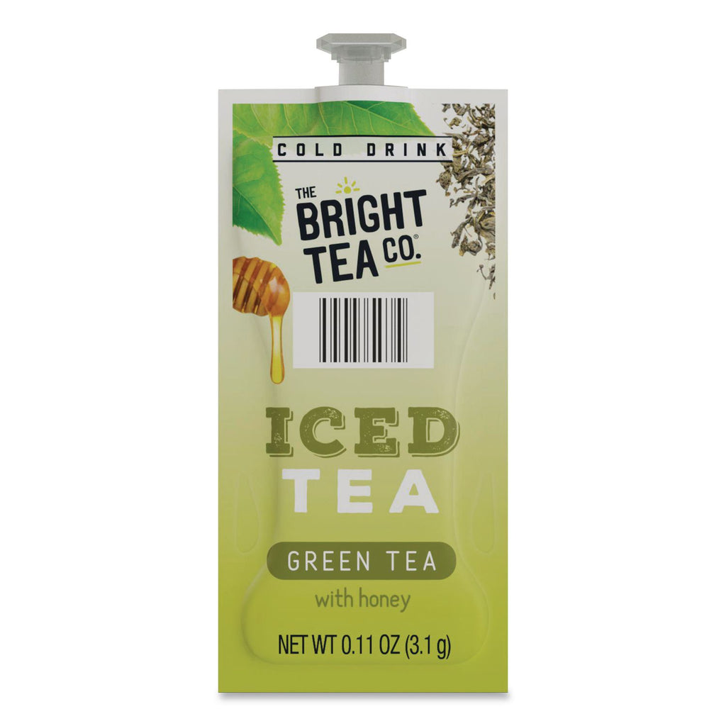 The Bright Tea Co. Iced Green Tea with Honey Freshpack, Green with Honey, 0.11 oz Pouch, 100/Carton
