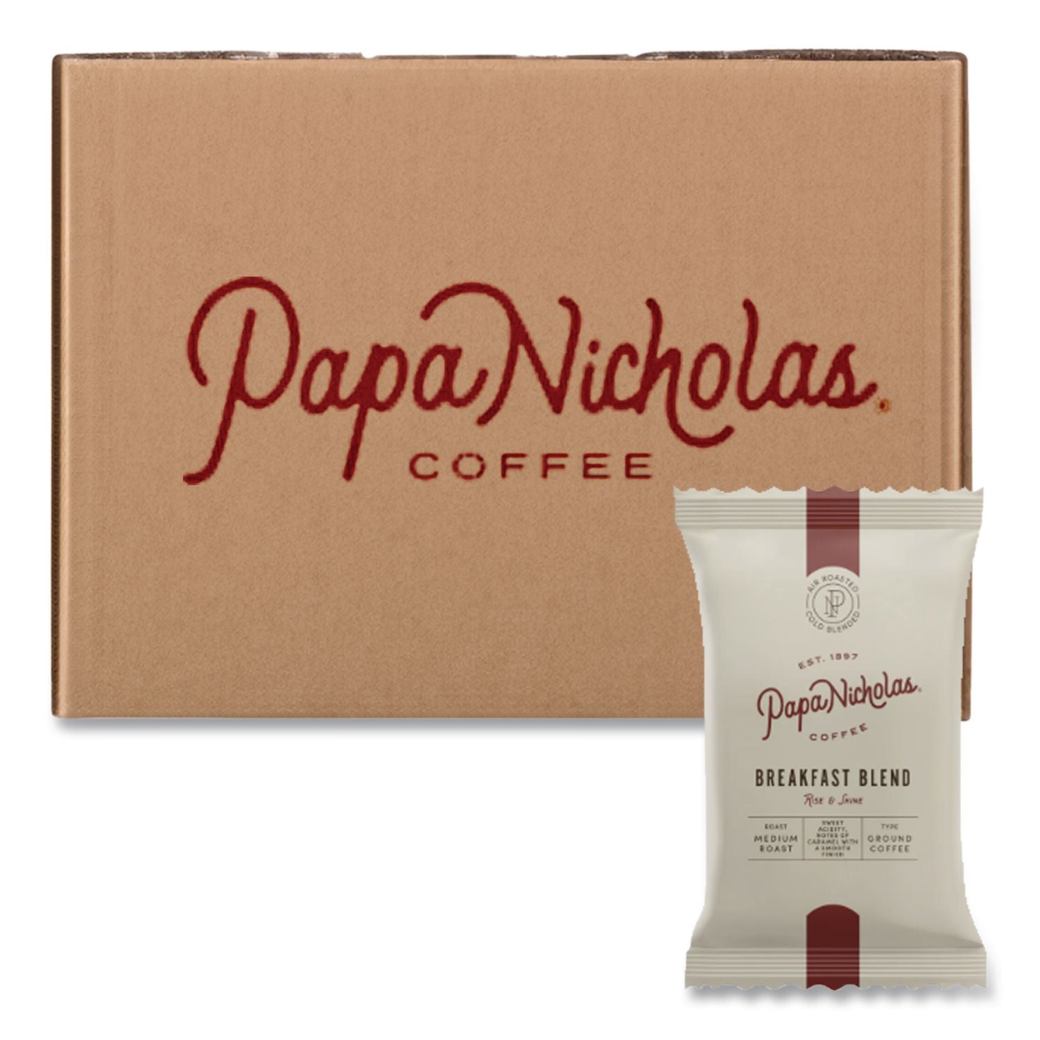 Premium Coffee, Breakfast Blend, 18/Carton