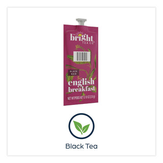 The Bright Tea Co. English Breakfast Black Tea Freshpack, English Breakfast, 0.1 oz Pouch, 100/Carton