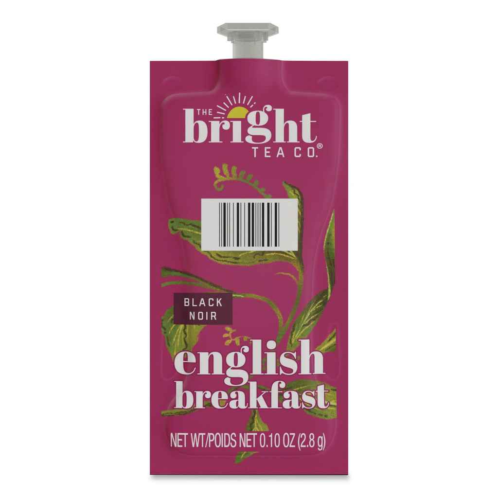 The Bright Tea Co. English Breakfast Black Tea Freshpack, English Breakfast, 0.1 oz Pouch, 100/Carton