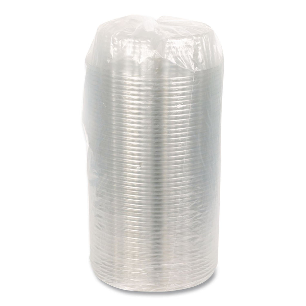 Dip Cup Platter, 4-Compartment, 64 oz, 10" Diameter, Clear, Plastic, 100/Carton