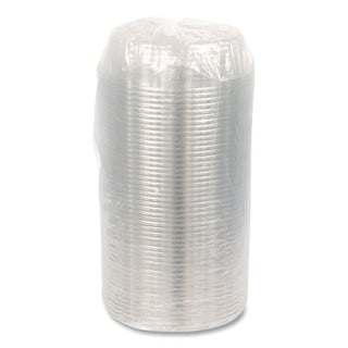 Dip Cup Platter, 4-Compartment, 64 oz, 10" Diameter, Clear, Plastic, 100/Carton