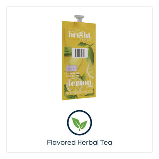 The Bright Tea Co. Lemon Herbal Tea Freshpack, Lemon, 0.11 oz Pouch, 100/Carton