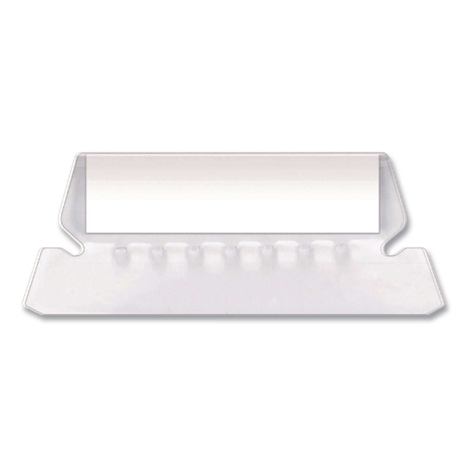 Transparent Colored Tabs For Hanging File Folders, 1/3-Cut, Clear, 3.5" Wide, 25/Pack