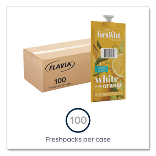 The Bright Tea Co. White with Orange Tea Freshpack, White with Orange, 0.05 oz Pouch, 100/Carton