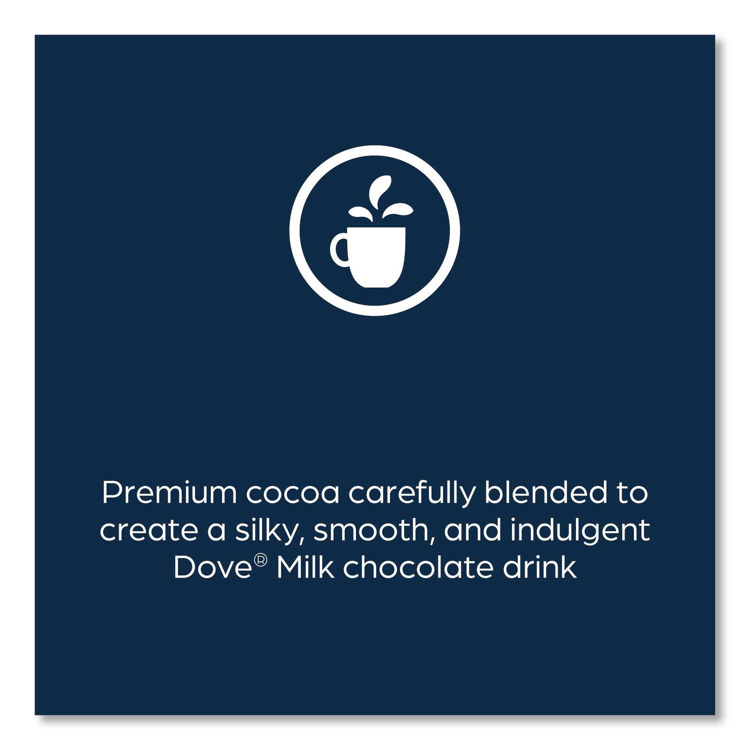 Dove Hot Chocolate Freshpack, Milk Chocolate, 0.66 oz Pouch, 72/Carton