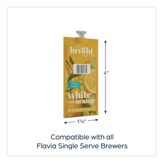 The Bright Tea Co. White with Orange Tea Freshpack, White with Orange, 0.05 oz Pouch, 100/Carton