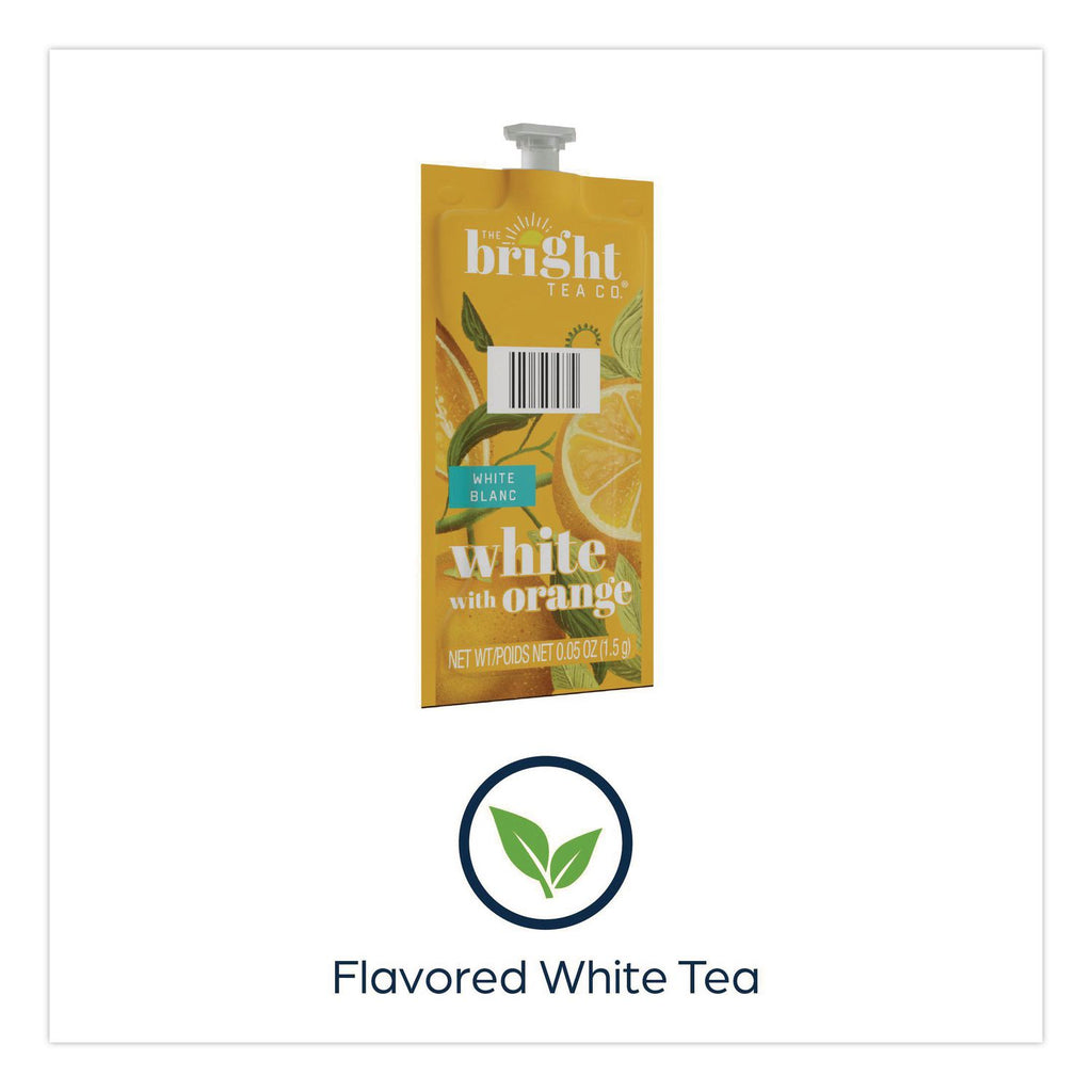 The Bright Tea Co. White with Orange Tea Freshpack, White with Orange, 0.05 oz Pouch, 100/Carton
