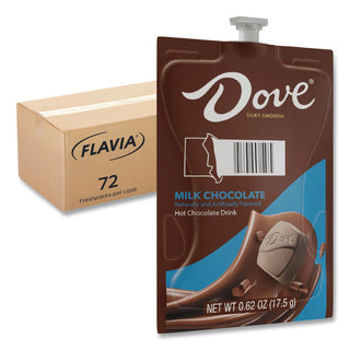 Dove Hot Chocolate Freshpack, Milk Chocolate, 0.66 oz Pouch, 72/Carton