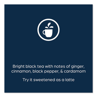 The Bright Tea Co. Chai Spice Black Tea Freshpack, Chai Spice, 0.09 oz Pouch, 100/Carton