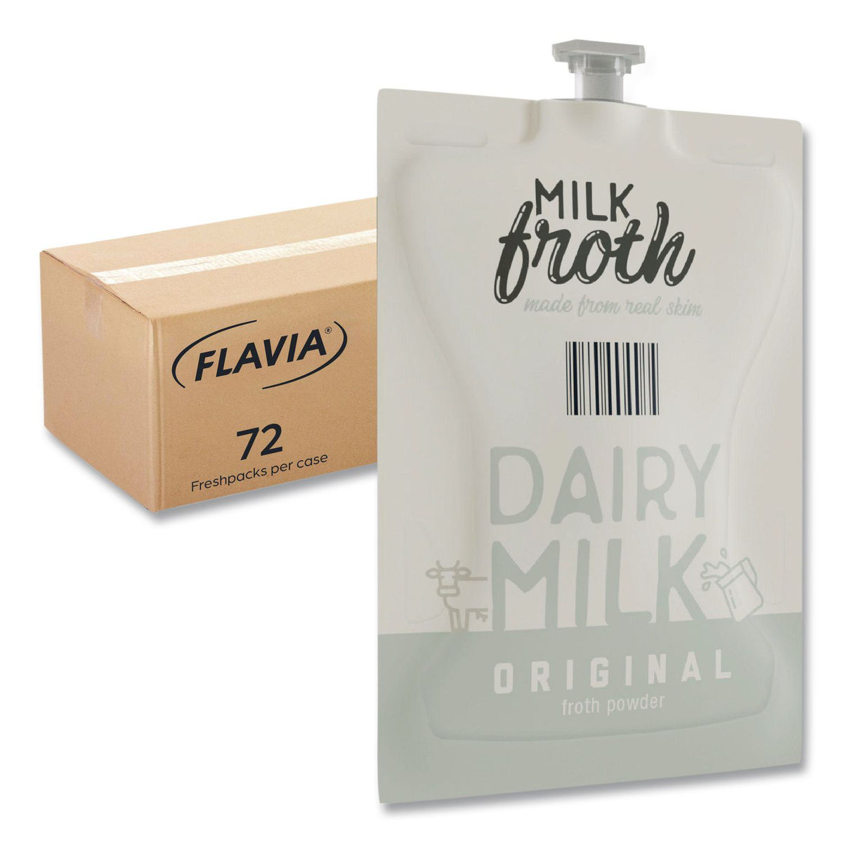 Dairy Milk Froth Powder Freshpack, Original, 0.46 oz Pouch, 72/Carton