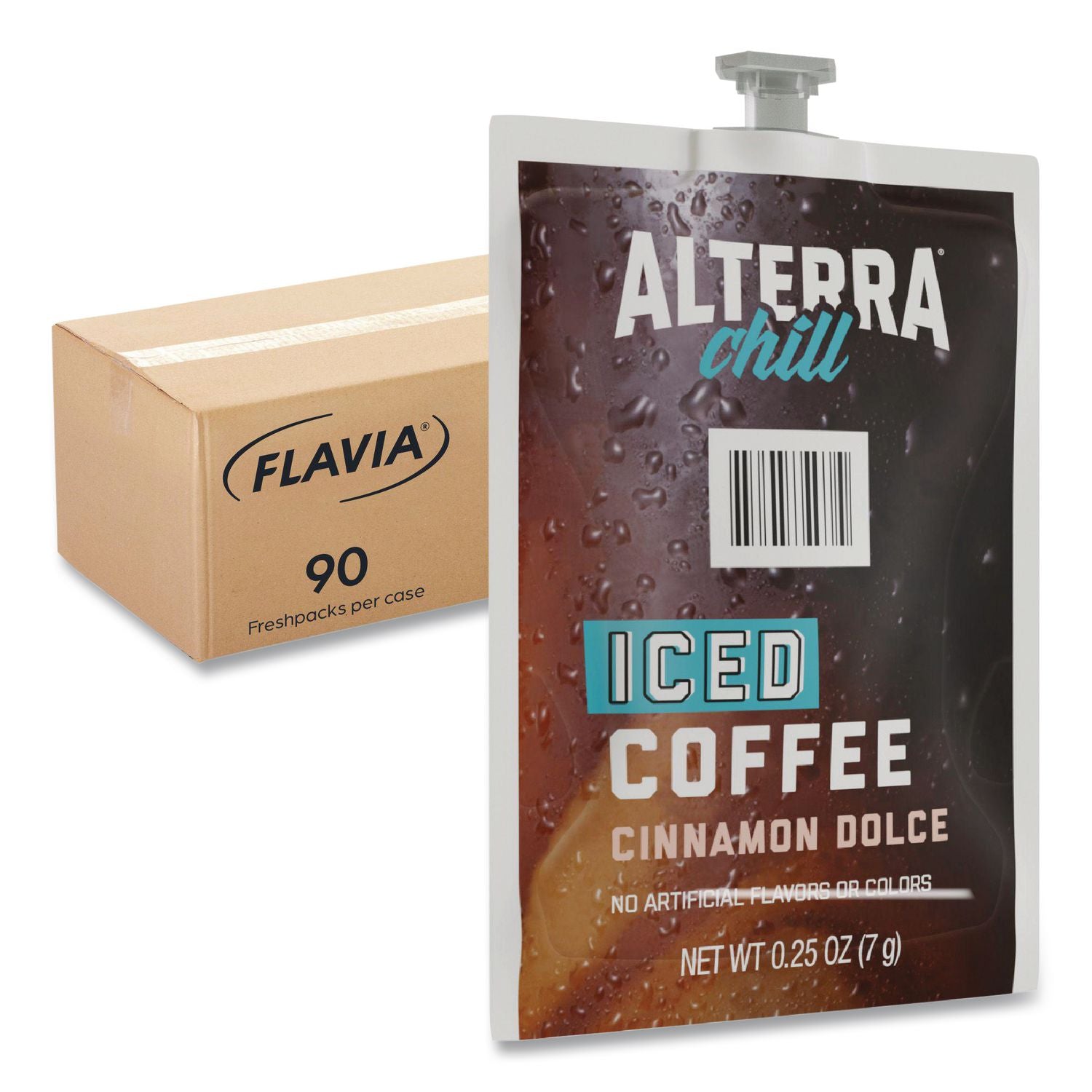 Alterra Cinnamon Dolce Iced Coffee Freshpack, Iced Cinnamon Dolce, 0.25 oz Pouch, 90/Carton