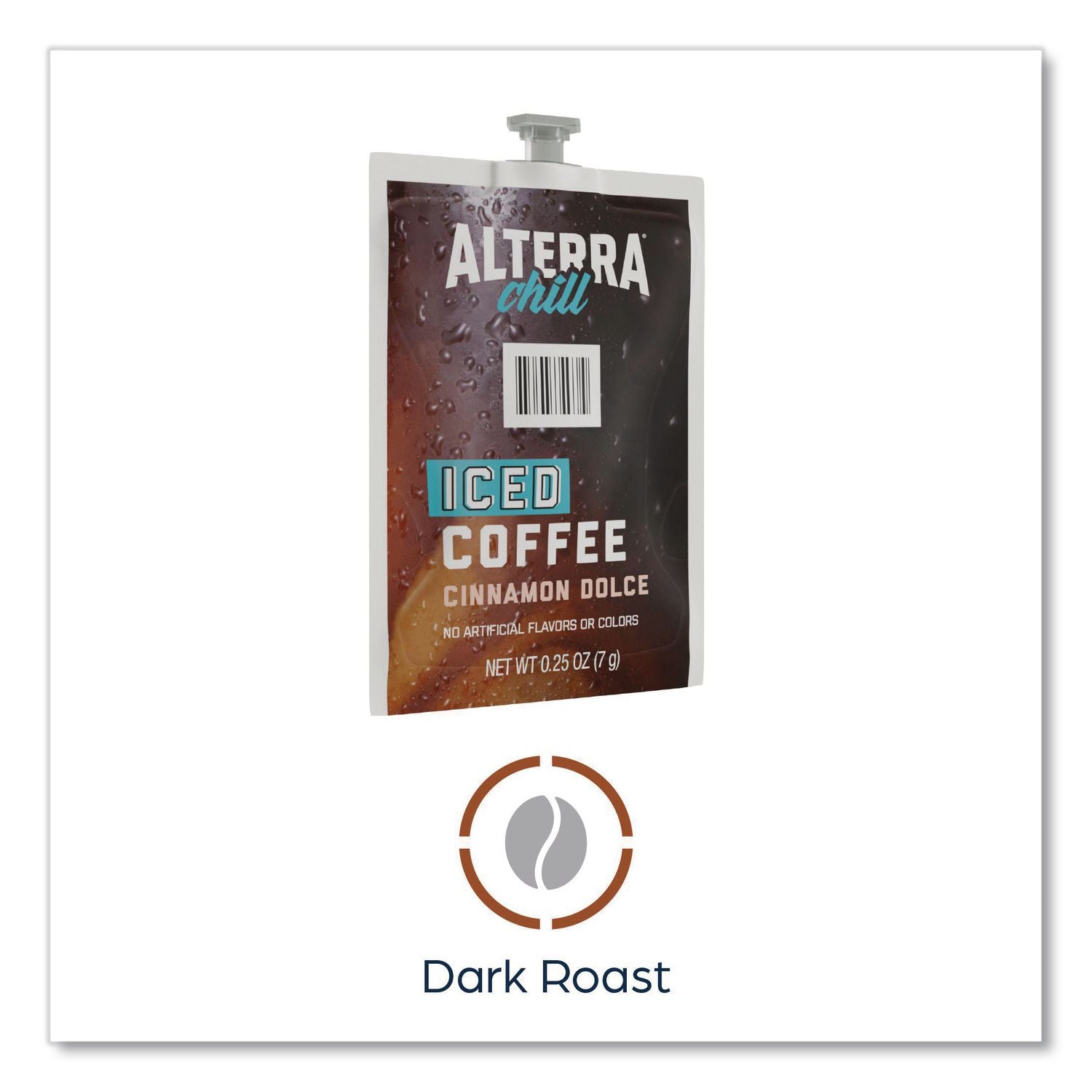 Alterra Cinnamon Dolce Iced Coffee Freshpack, Iced Cinnamon Dolce, 0.25 oz Pouch, 90/Carton
